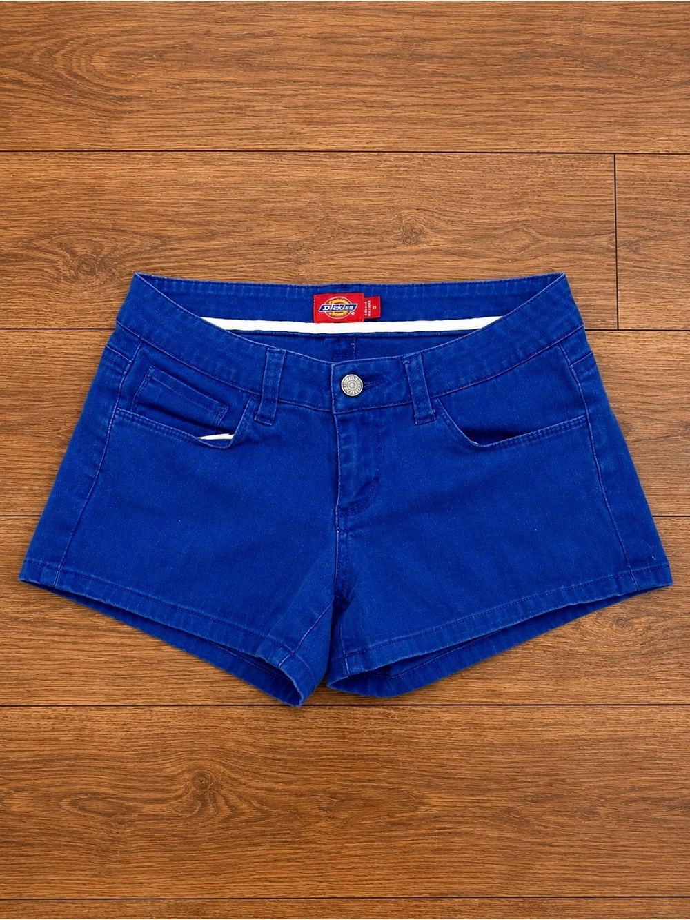 Dickies Blue Low Rise Stretch Shorts | Size 3